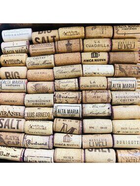 Lot 150 Assorted Used Wine Corks Mixed Brands Natural Corks Crafts DIY Projects